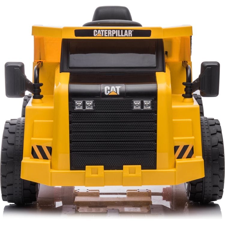 Freddo Outdoor 12V CAT Dump Truck 1-Seater Ride On - Yellow