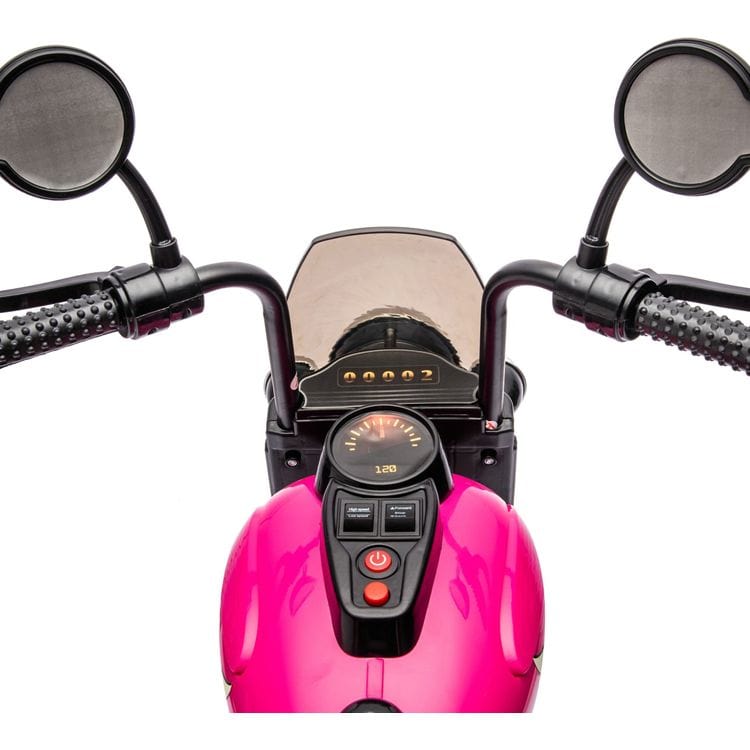 Freddo Outdoor 12V Kids Cruiser 1-Seater Motorcycle - Pink