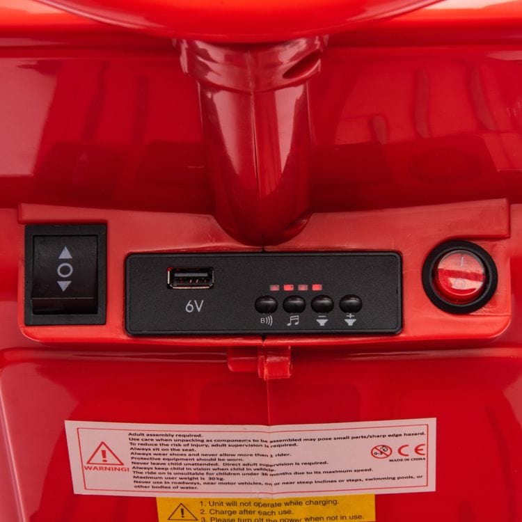 Freddo Outdoor 12V Vespa Electric Ride-On Scooter - Red