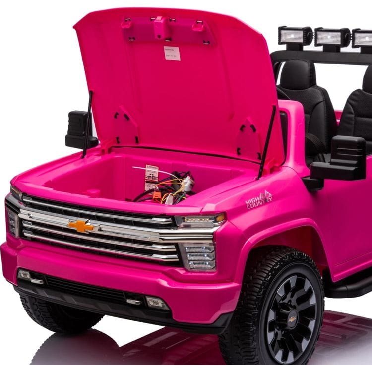 Freddo Outdoor 24V 4x4 Chevrolet Silverado 2 Seater Ride on Truck for Kids - Pink