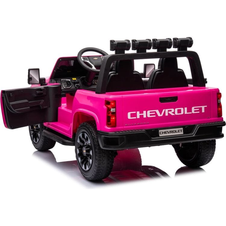 Freddo Outdoor 24V 4x4 Chevrolet Silverado 2 Seater Ride on Truck for Kids - Pink