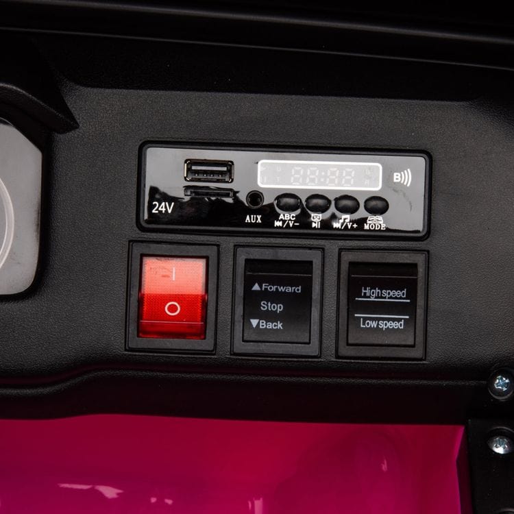 Freddo Outdoor 24V 4x4 Chevrolet Silverado 2 Seater Ride on Truck for Kids - Pink