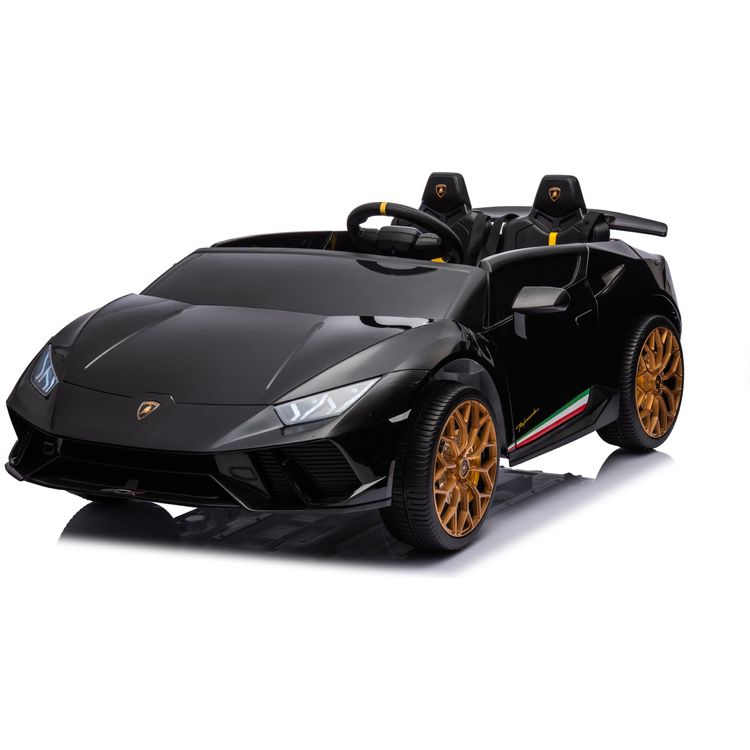 Freddo Outdoor 24V Lamborghini Huracan 2-Seater Electric Ride On - Black