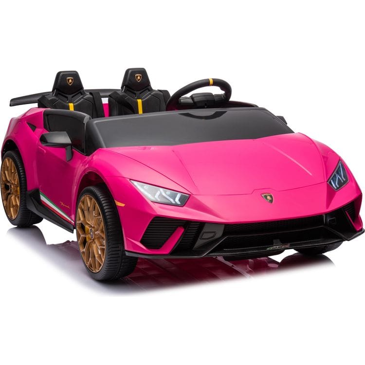 Freddo Outdoor 24V Lamborghini Huracan 2-Seater Electric Ride On - Pink