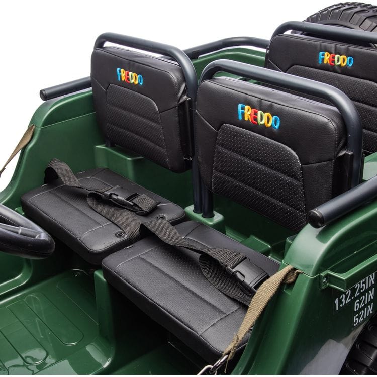 Freddo Outdoor 24V Military Jeep 3-Seater Electric Ride On