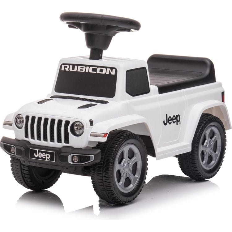 Jeep Rubicon 電動乗用車 ホワイト Jeep Rubicon Foot to Floor Ride On - White