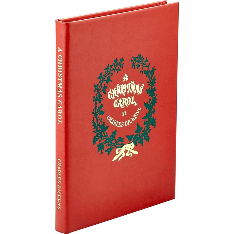 Graphic Image Books A Christmas Carol Book in Red Bonded Leather