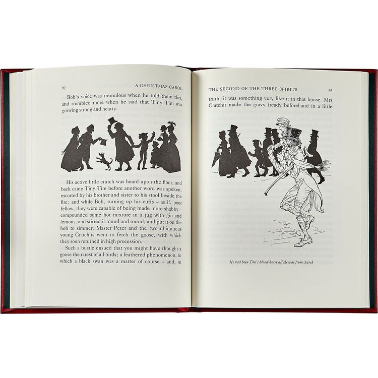 Graphic Image Books A Christmas Carol Book in Red Bonded Leather