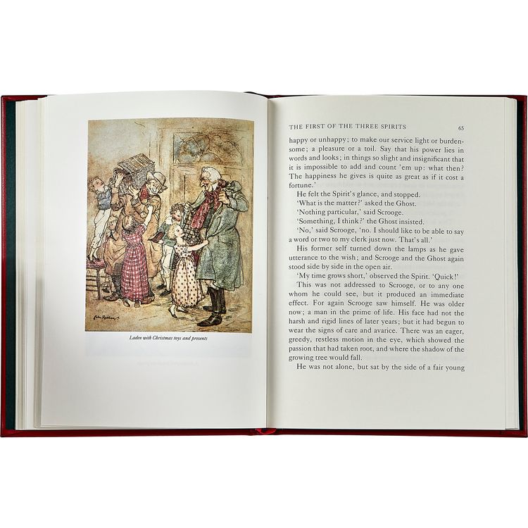Graphic Image Books A Christmas Carol Book in Red Bonded Leather