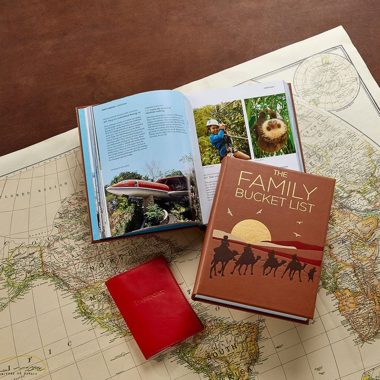 Graphic Image Books The Family Bucket List Book Leather Edition