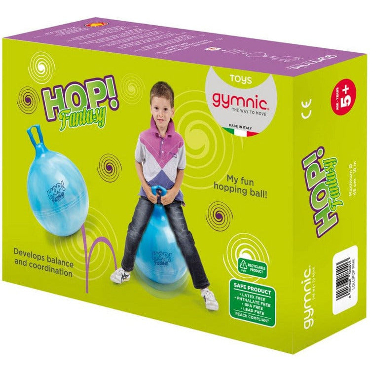 Gymnic® Preschool Gymnic Hop 45 - 18 inch Hop Ball Swirl Blue