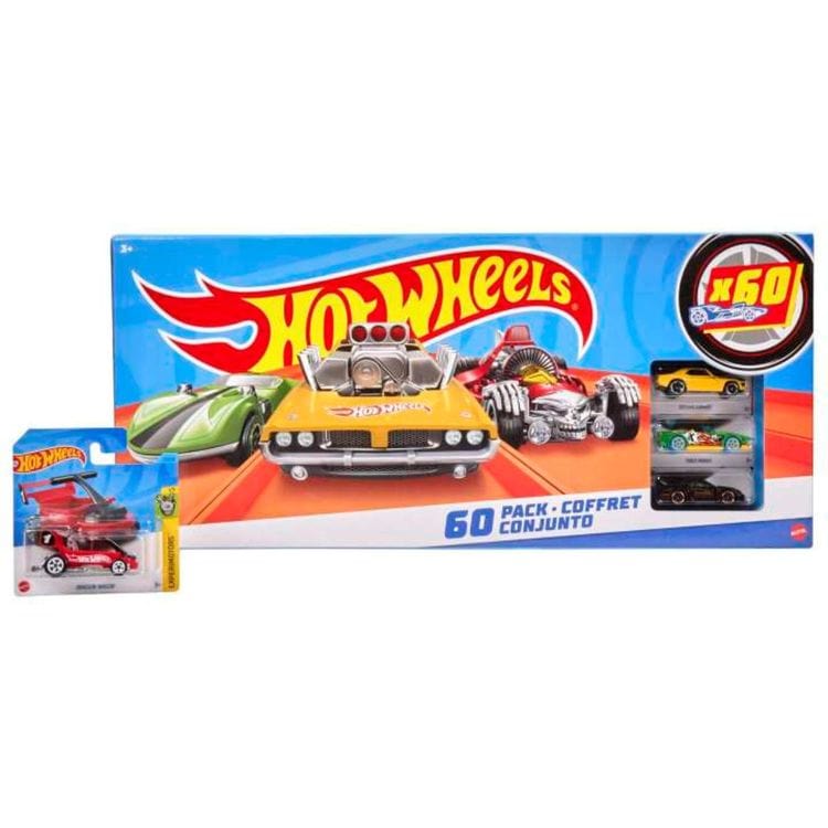 Hot Wheels 60-Pack 1:64 Scale Die-Cast Toy Cars & Trucks
