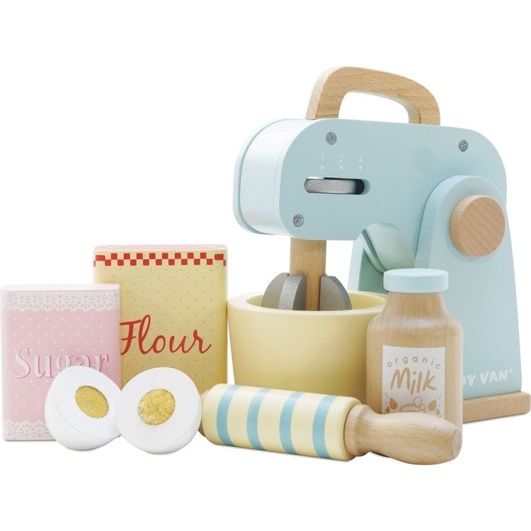 Le Toy Van Preschool Bakers Mixer Set and Accessories - 8 Pieces