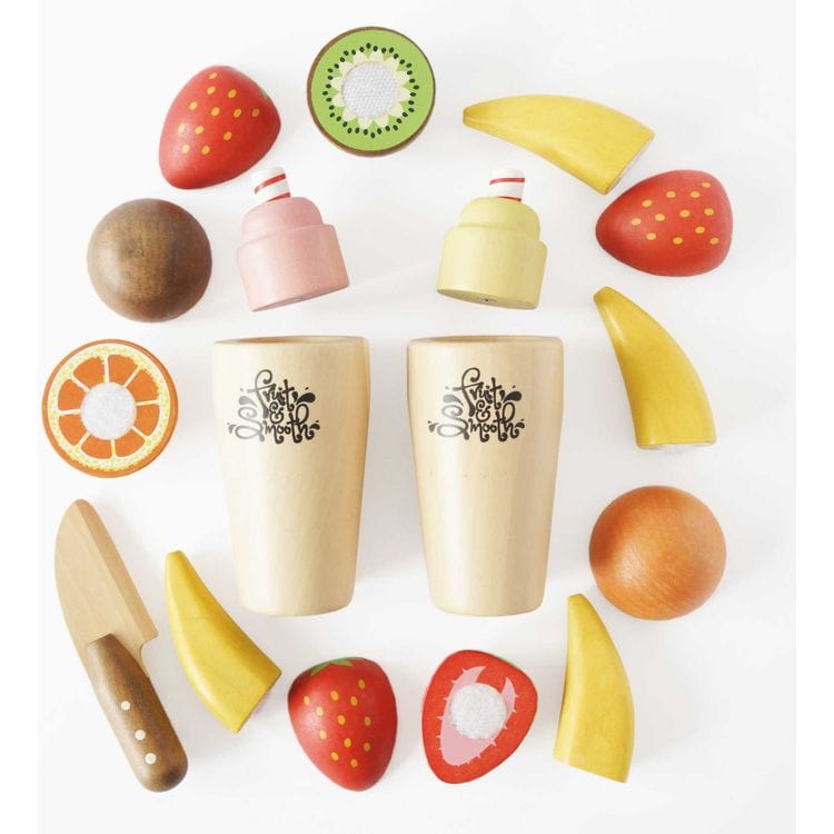 Le Toy Van Preschool Fruit & Smoothie Blender Set - 20 Pieces