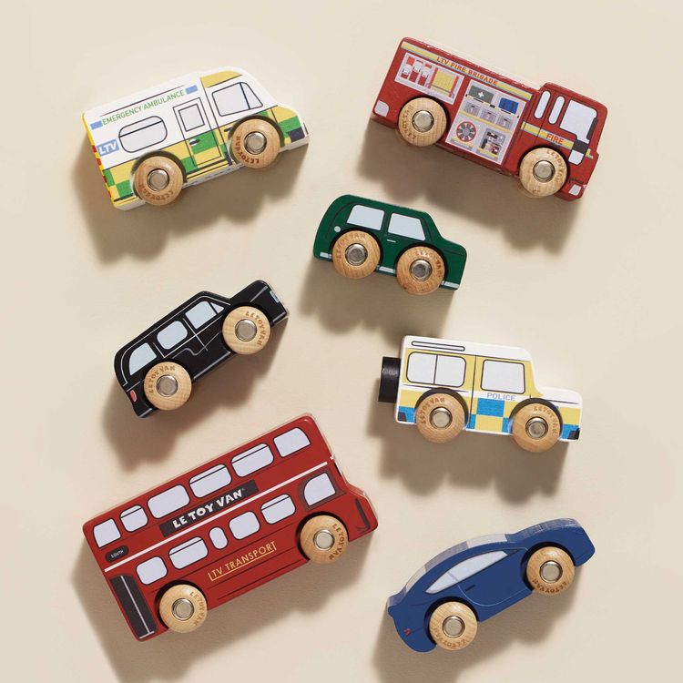 Le Toy Van Preschool London Toy Car Set - 7 Pieces