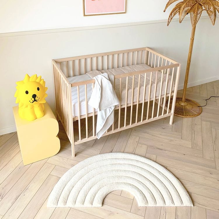 Maison Deux Room Decor Rainbow Rug - Off White