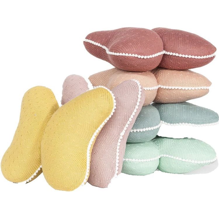 Rian Tricot Room Decor Butterfly Pillow - Peach