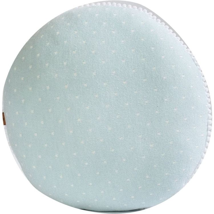 Rian Tricot Room Decor Circle Pillow - Blue