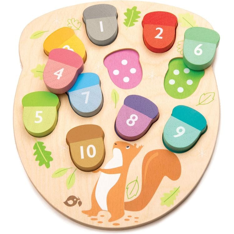 Tender Leaf Toys Preschool Bright Minds Math Collection of Wood Toys