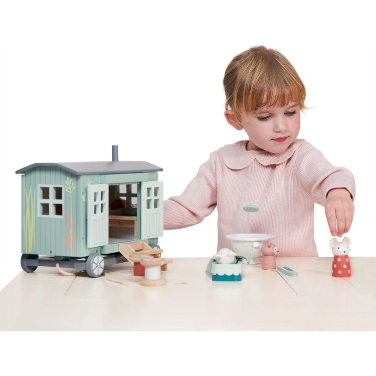 Tender Leaf Toys Preschool Secret Meadow Shepherd's Hut