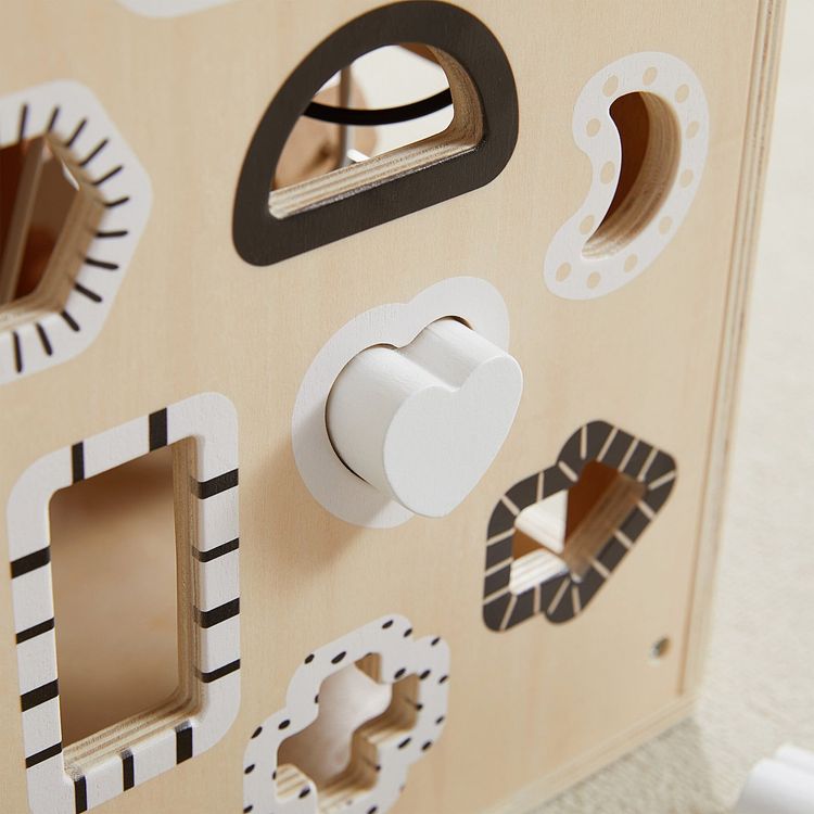 Wonder & Wise Preschool Wooden Activity Busy Box