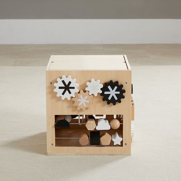 Wonder & Wise Preschool Wooden Activity Busy Box