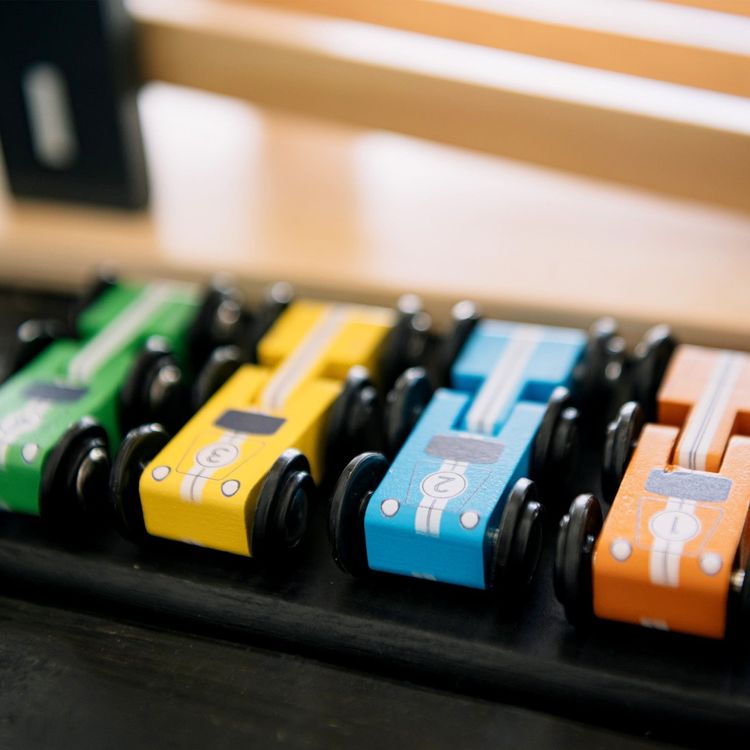 Wonder & Wise Preschool Wooden Racing Track