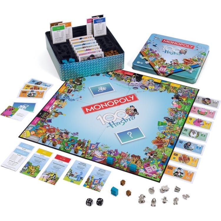 WS Game Company Games Monopoly Hasbro 100th Anniversary Edition
