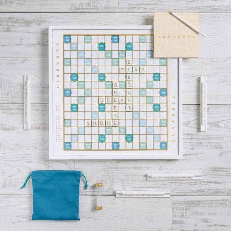 WS Game Company Games Scrabble Bianco Edition