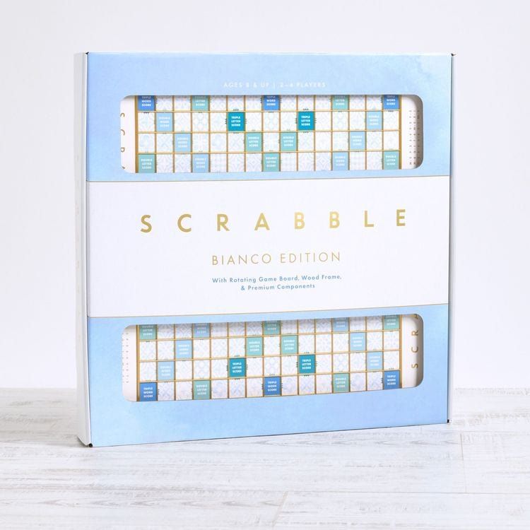 WS Game Company Games Scrabble Bianco Edition