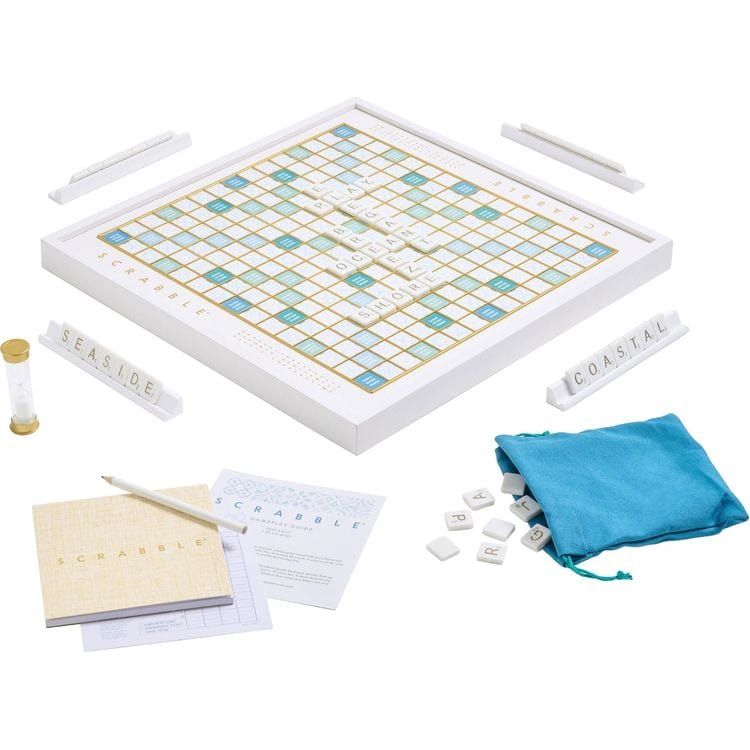 WS Game Company Games Scrabble Bianco Edition
