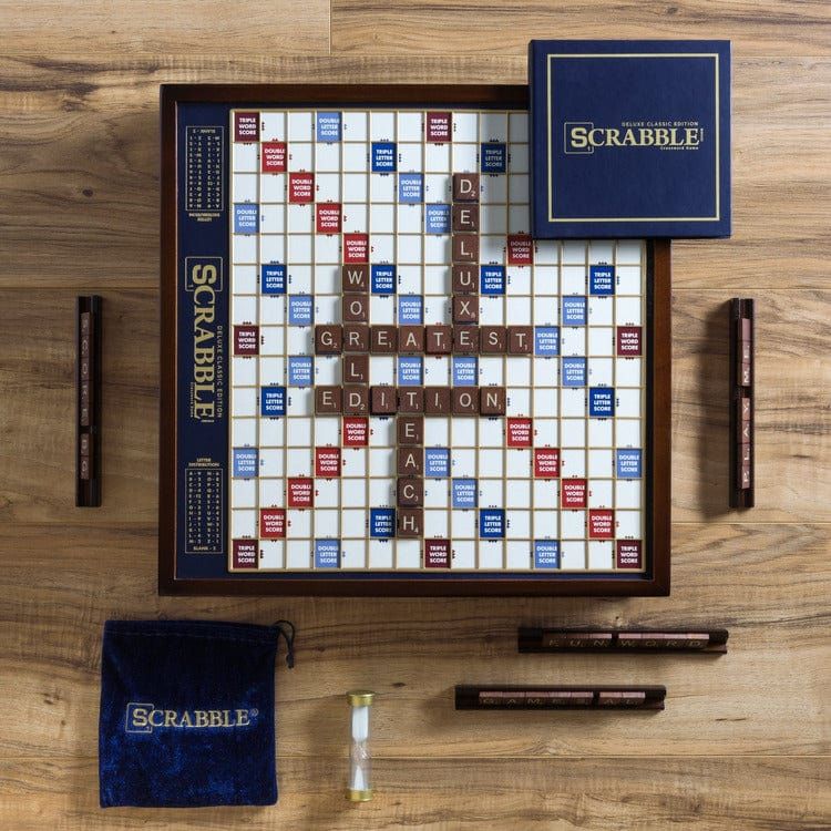 WS Game Company Games Scrabble Deluxe Edition