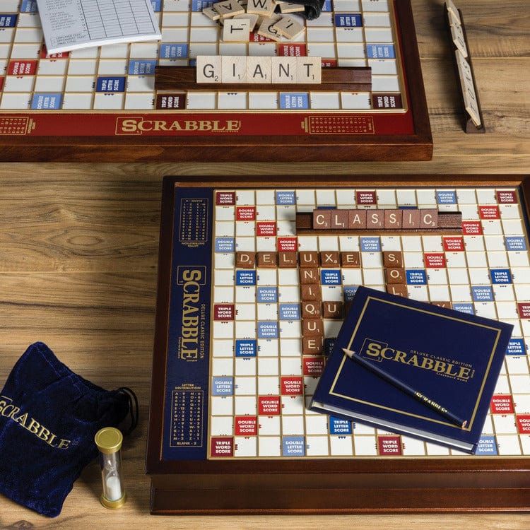 WS Game Company Games Scrabble Deluxe Edition