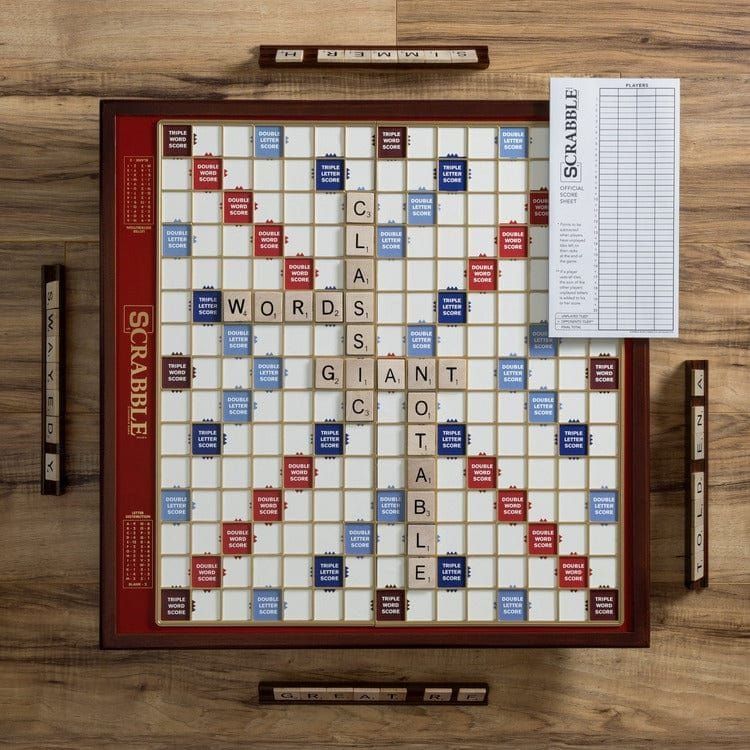 WS Game Company Games Scrabble Giant Deluxe Edition