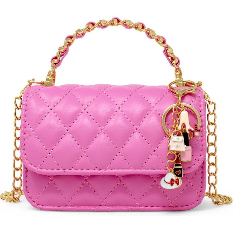 Classic Link Chain Handle Handbag - Hot Pink