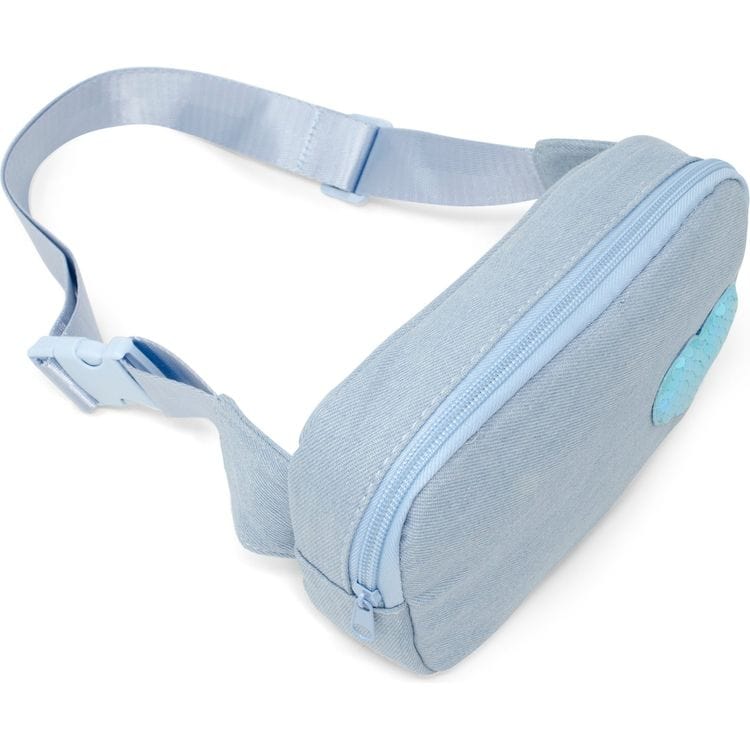 Zomi Gem Trend Accessories Sequin Heart Belt Bag for Kids - Blue (Denim)