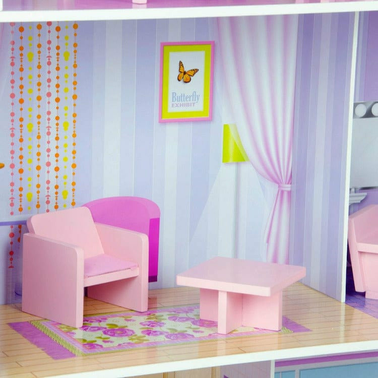 Teamson Kids - 12" Pink Dreamland Tiffany Dollhouse - Preschool