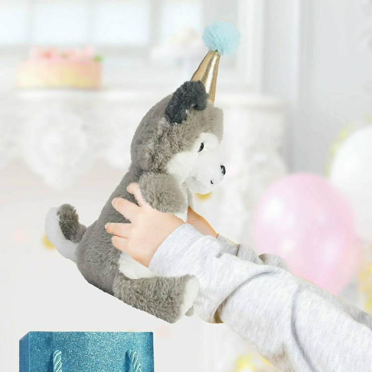 FAO Schwarz - 8" Plush Party Husky in a Bag - Plush