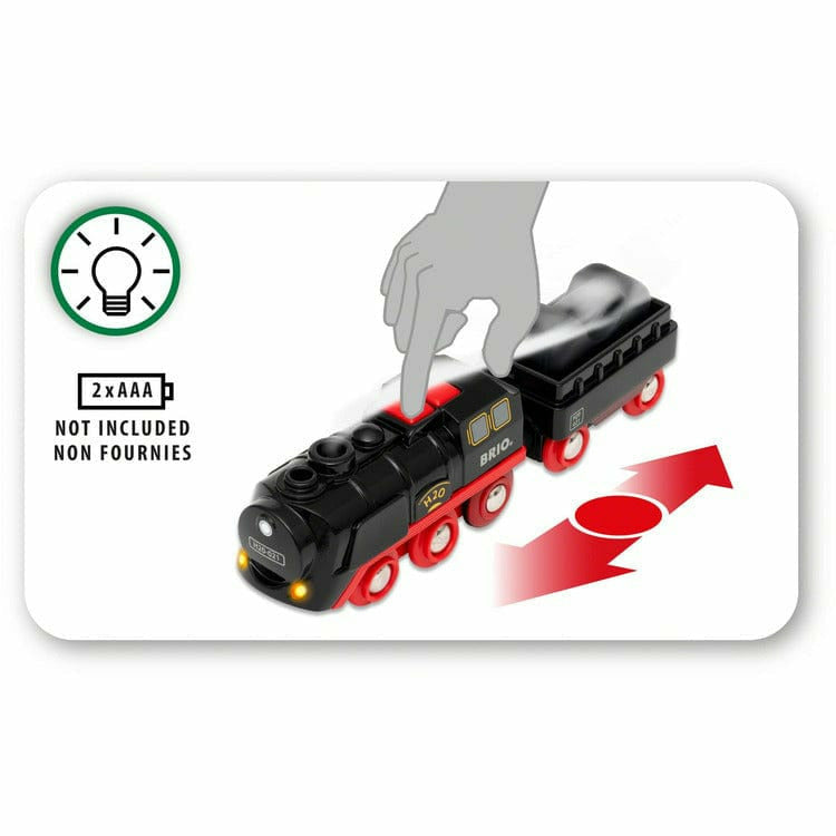 Brio - Battery-Operated Steaming Train - Preschool