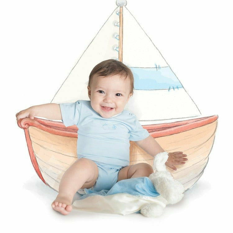 Bunnies By The Bay - Blue Skipit Buddy Blanket - Plush