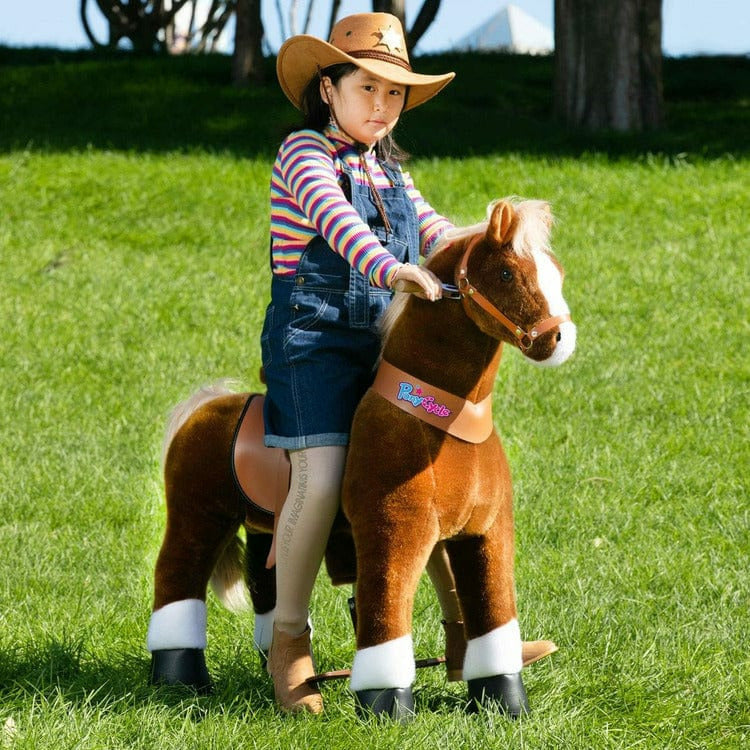 PonyCycle, Inc. - Brown Model U Ride-On Horse - 7+ Years - Preschool