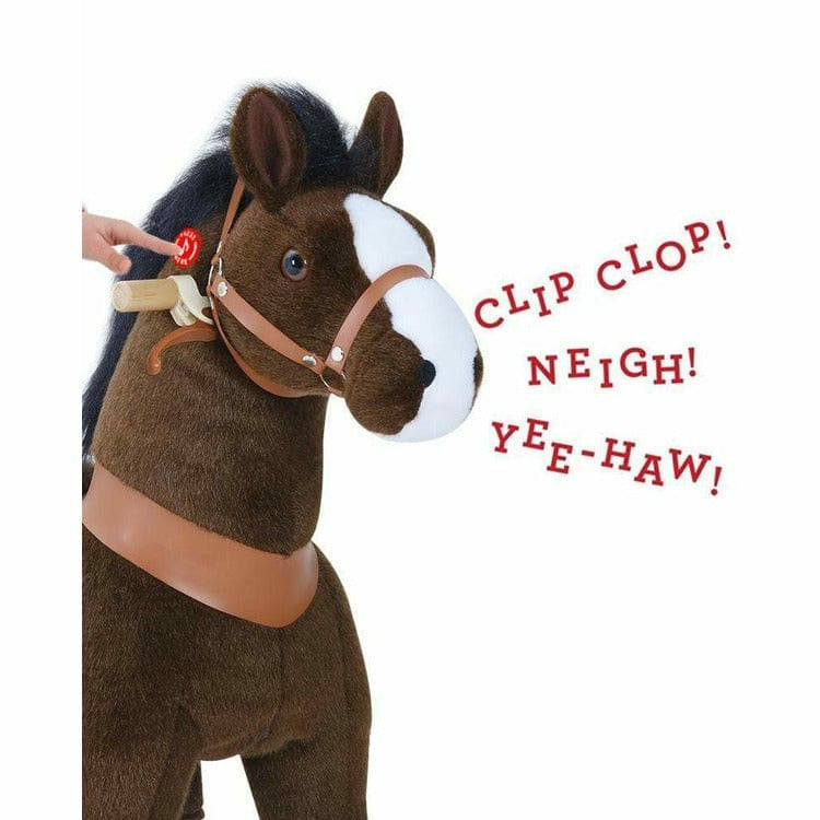 PonyCycle, Inc. - Chocolate Brown Model U Ride-On Horse - 4-7 Years - Plush