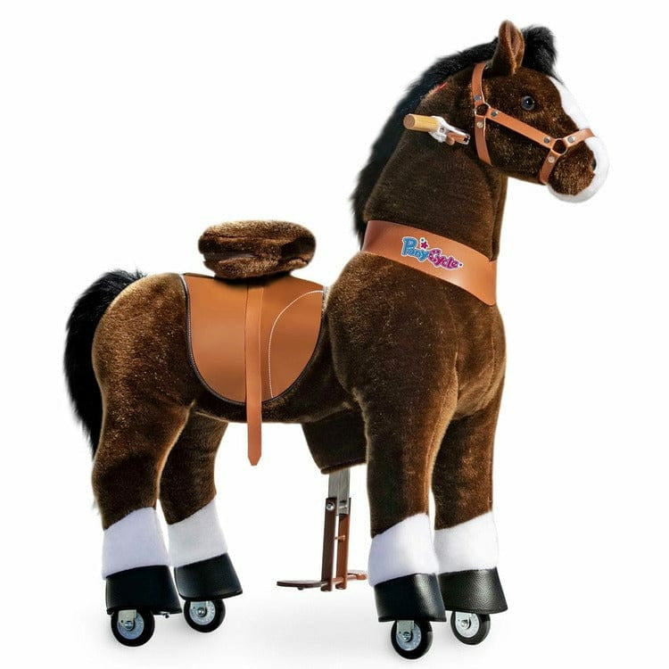 PonyCycle, Inc. - Chocolate Brown Ride-On Horse - 7+ Years - Preschool