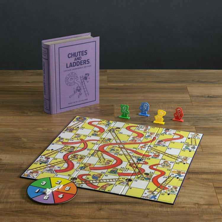 WS Game Company - Chutes & Ladders Vintage Bookshelf Edition - Games