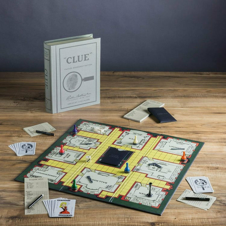 WS Game Company - Clue Vintage Bookshelf Edition - Games