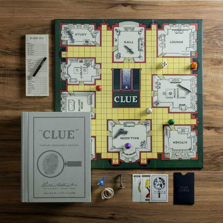 WS Game Company - Clue Vintage Bookshelf Edition - Games