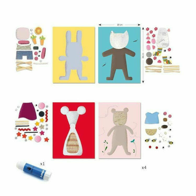Djeco - Collages for Little Ones Craft Kit - Creativity