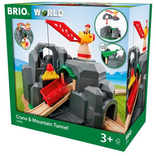 Brio - Crane & Mountain Tunnel - Preschool