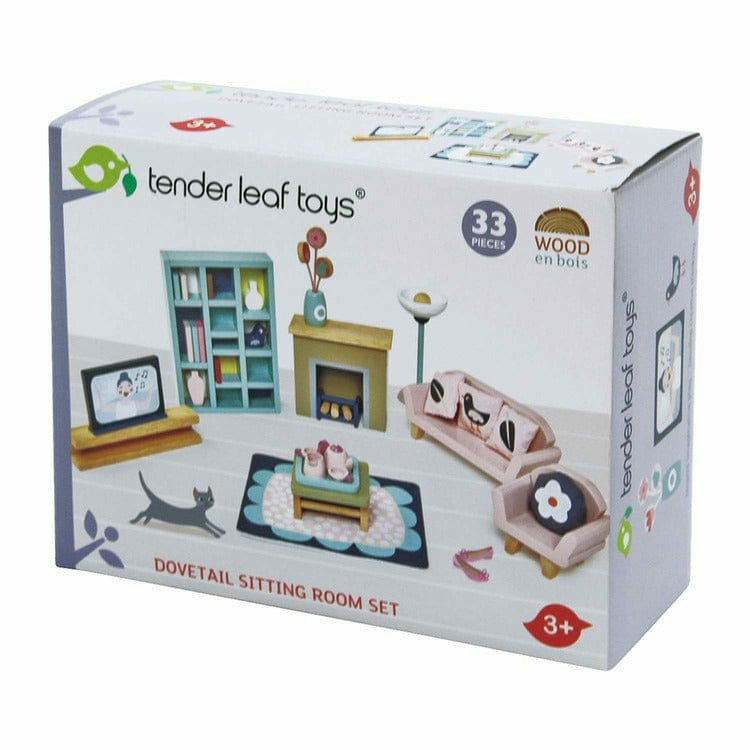 Tender Leaf Toys - Dollhouse Sitting Room Furniture - Dolls