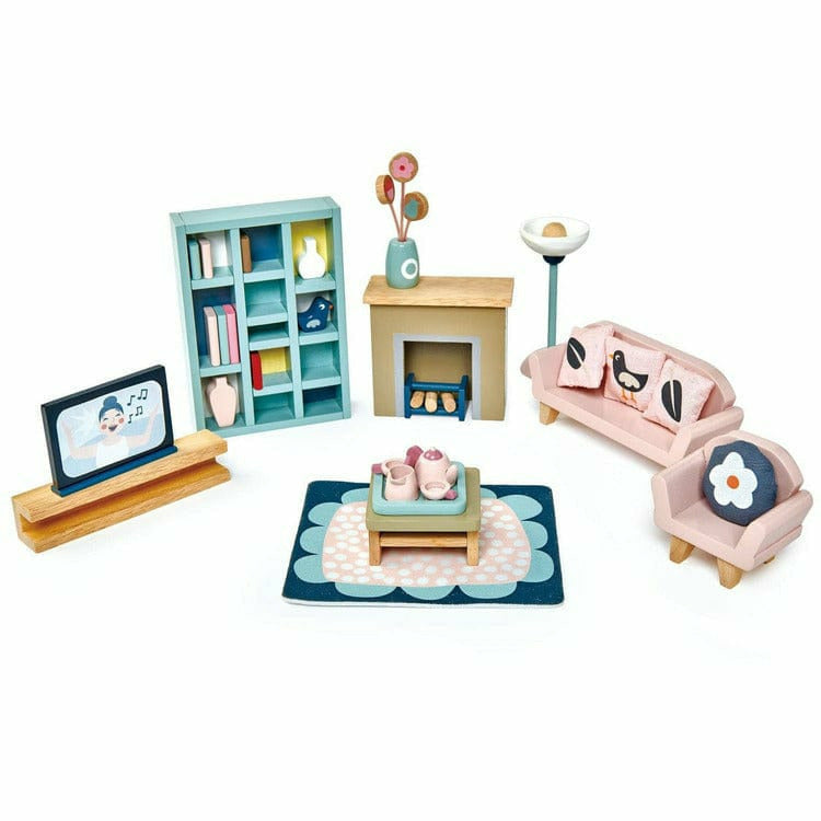 Tender Leaf Toys - Dollhouse Sitting Room Furniture - Dolls